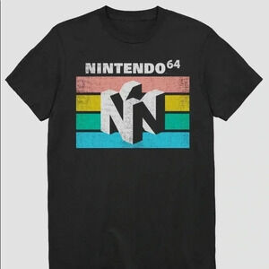 🆕Nintendo 64 Men Classic Fit Black T-Shirt XL 🆕